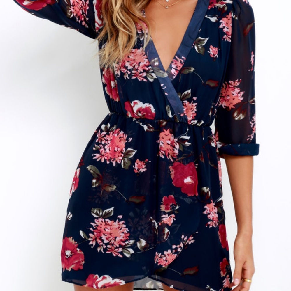 🌺Lulu's long sleeve dress